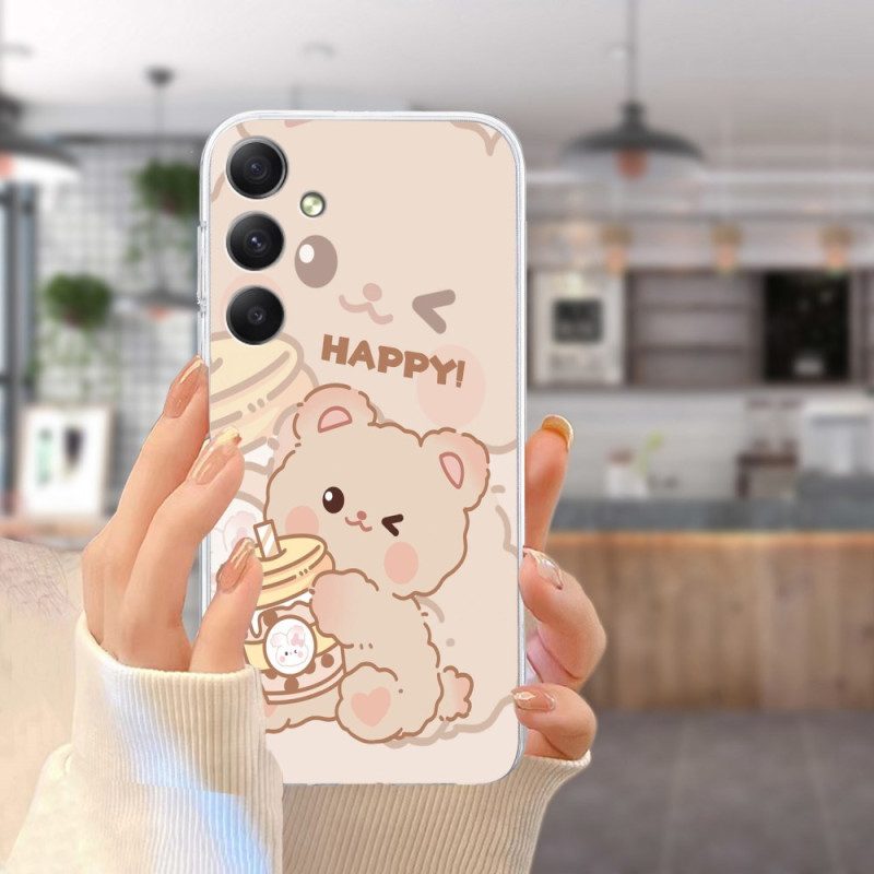Skal Samsung Galaxy A17 4g / 5g Telefonfodral Björnmönster