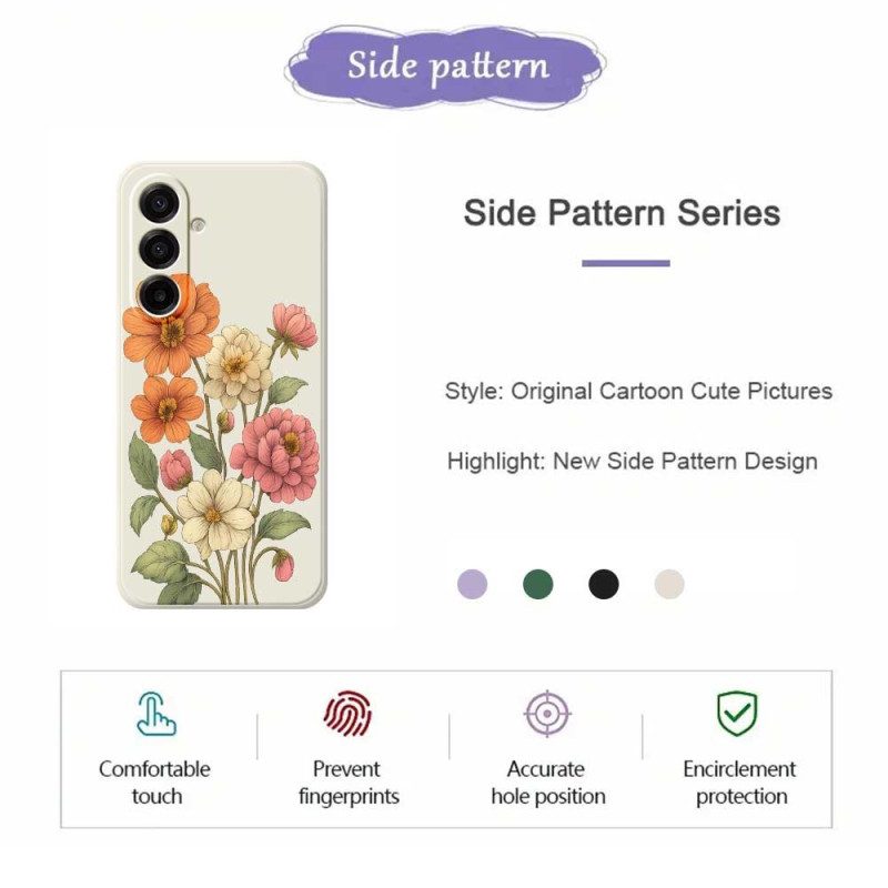 Skal Samsung Galaxy A17 4g / 5g Telefonfodral Blommönster
