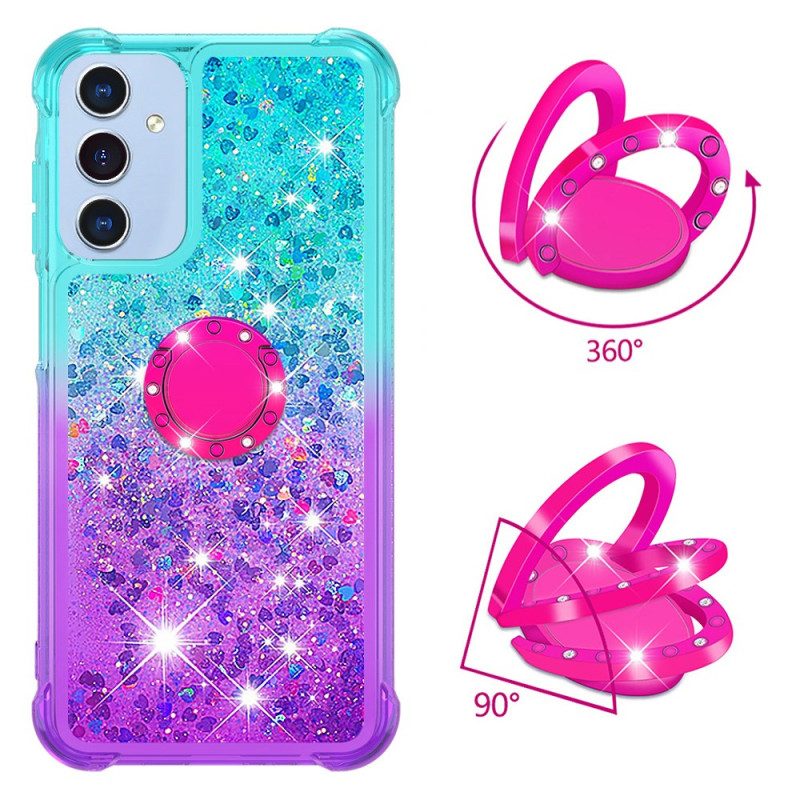 Skal Samsung Galaxy A17 4g / 5g Telefonfodral Glittergradientringstöd