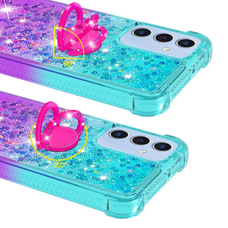 Skal Samsung Galaxy A17 4g / 5g Telefonfodral Glittergradientringstöd
