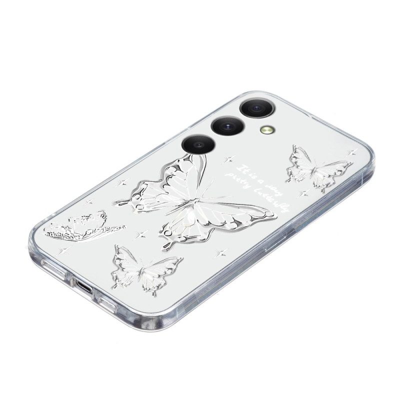 Skal Samsung Galaxy A17 4g / 5g Telefonfodral Vit Fjäril
