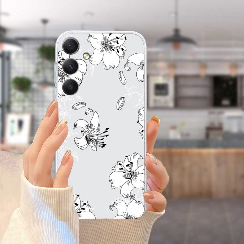 Skal Samsung Galaxy A17 4g / 5g Telefonfodral Vita Blommor