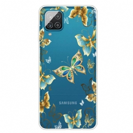 Skal Samsung Galaxy M12 / A12 Designa Fjärilar