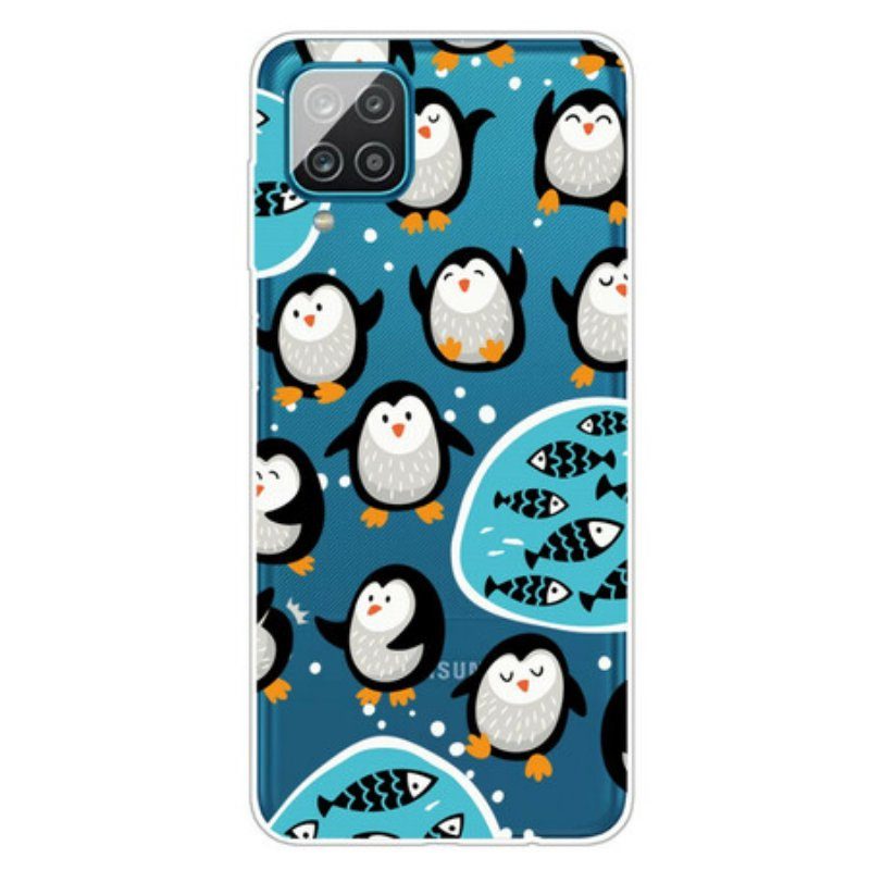 Skal Samsung Galaxy M12 / A12 Pingviner Och Fiskar