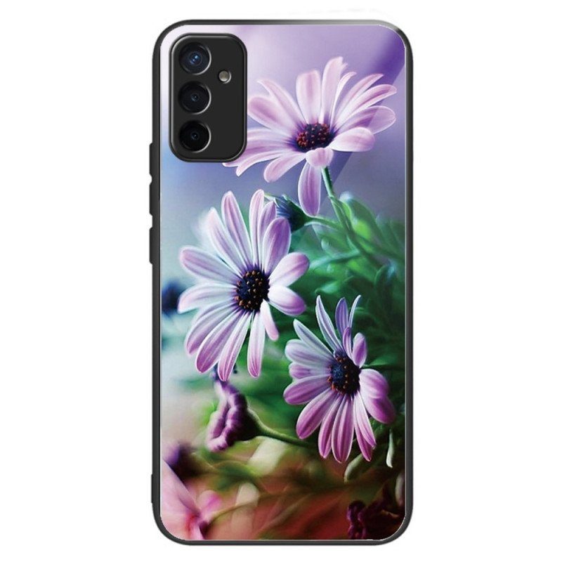 Skal Samsung Galaxy M13 Härdat Glas Blommor