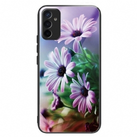 Skal Samsung Galaxy M13 Härdat Glas Blommor