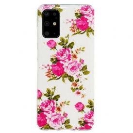 Skal Samsung Galaxy S20 Plus / S20 Plus 5G Fluorescerande Blommor