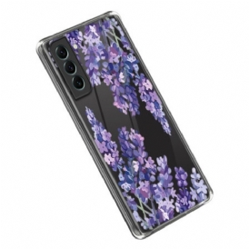 Skal Samsung Galaxy S23 5G Sömlösa Lila Blommor