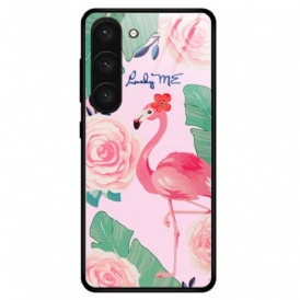 Skal Samsung Galaxy S23 Plus 5G Flamingo Härdat Glas