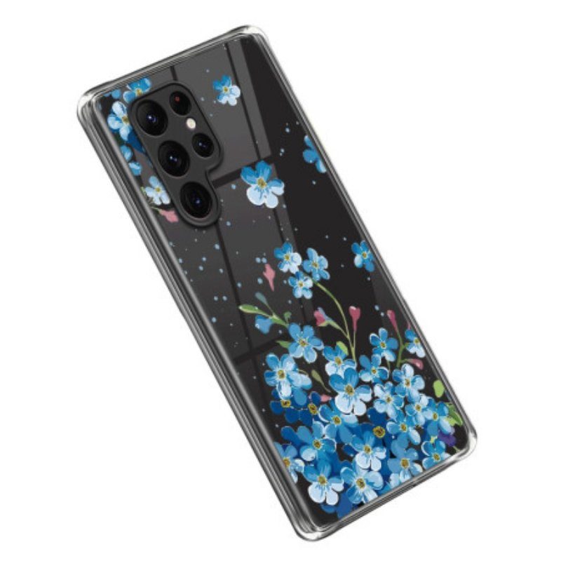 Skal Samsung Galaxy S23 Ultra 5G Blå Blommor