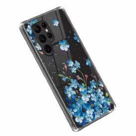 Skal Samsung Galaxy S23 Ultra 5G Blå Blommor