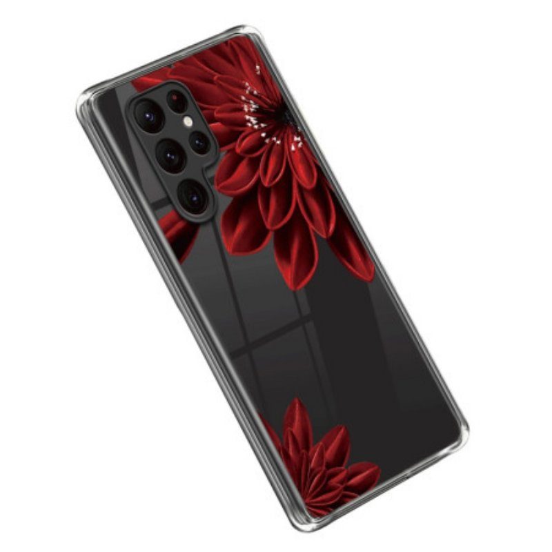 Skal Samsung Galaxy S23 Ultra 5G Röda Blommor