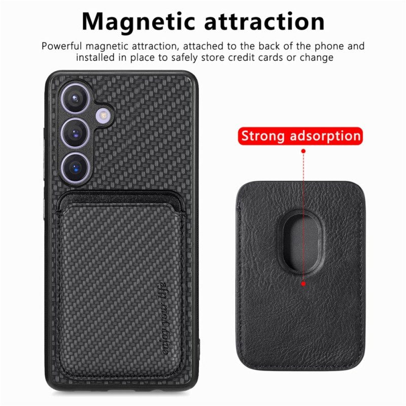 Skal Samsung Galaxy S25 5g Avtagbar Magnetisk Korthållare