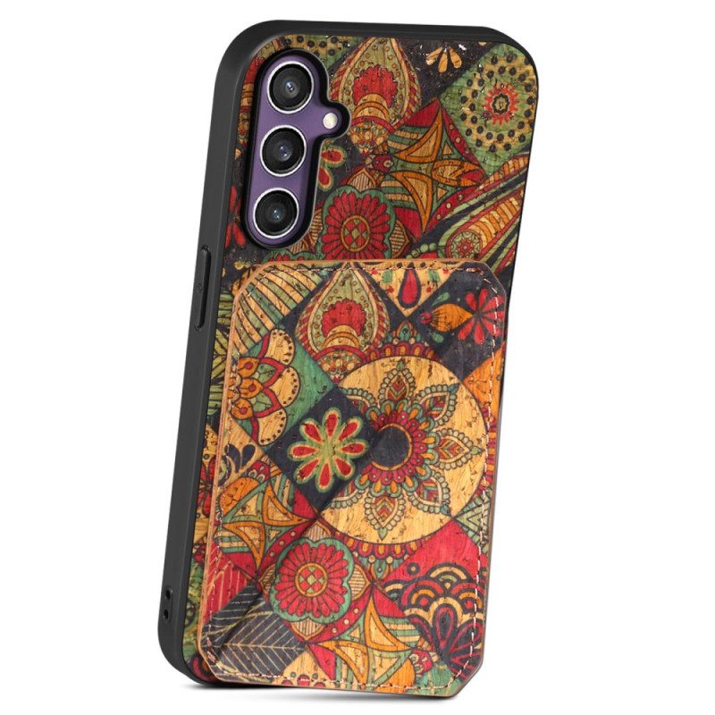 Skal Samsung Galaxy S25 5g Blommigt Korthållare Och Stativ