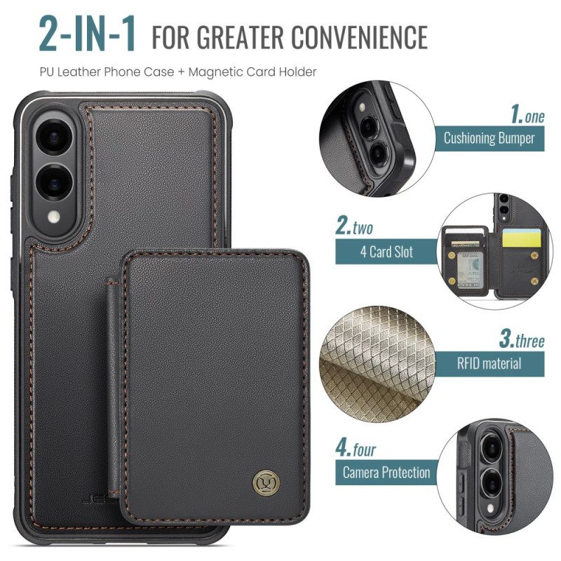Skal Samsung Galaxy S25 5g Edge Avtagbar Magnetisk Korthållare Jeehood