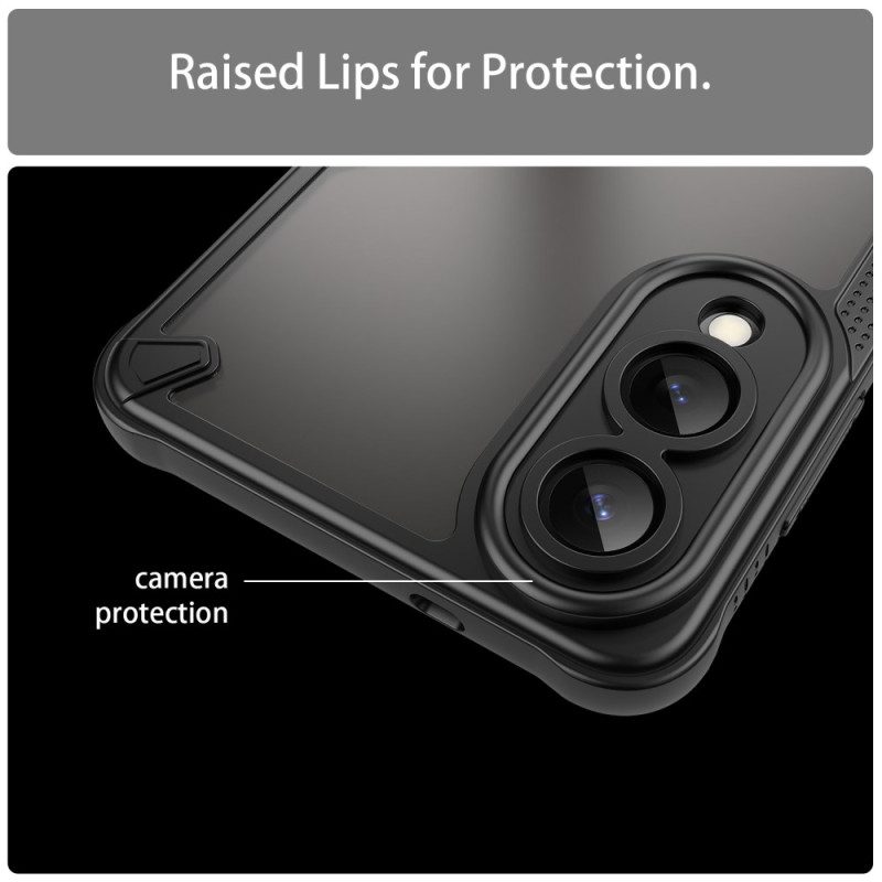 Skal Samsung Galaxy S25 5g Edge Borstad Genomskinlig