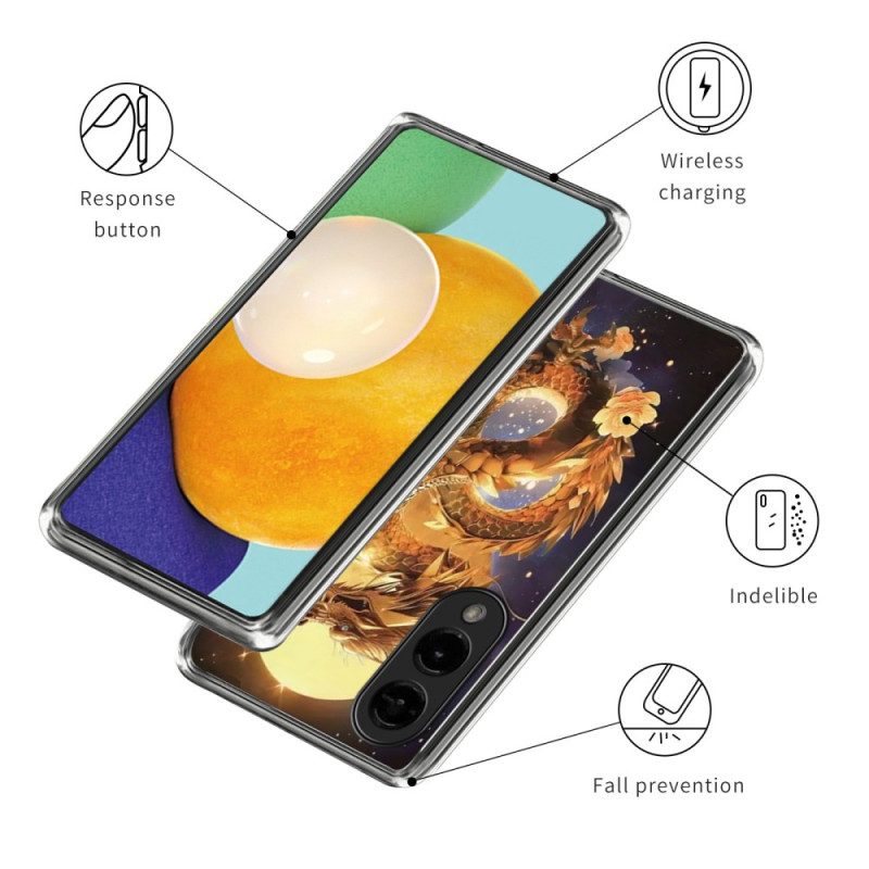 Skal Samsung Galaxy S25 5g Edge Gyllene Drake