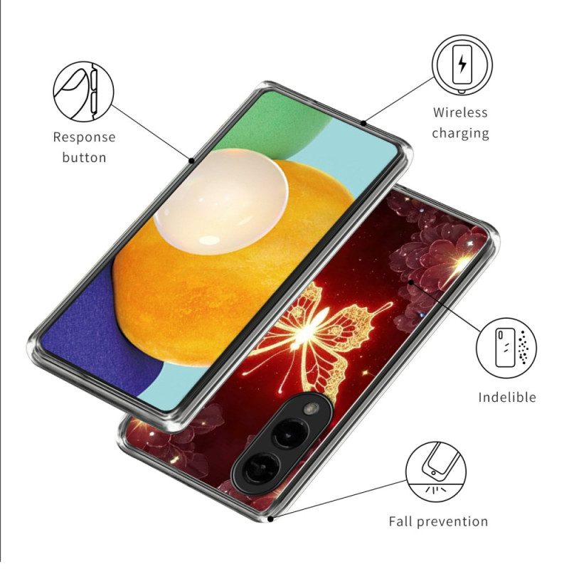 Skal Samsung Galaxy S25 5g Edge Gyllene Fjäril