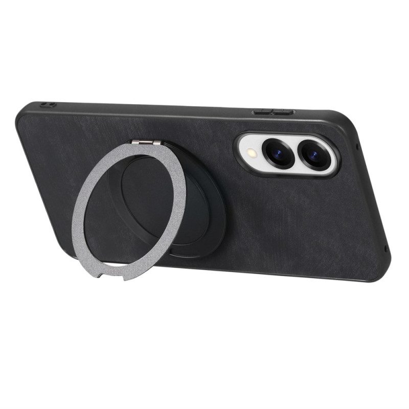 Skal Samsung Galaxy S25 5g Edge Mockaeffekt Med Roterande Stativ
