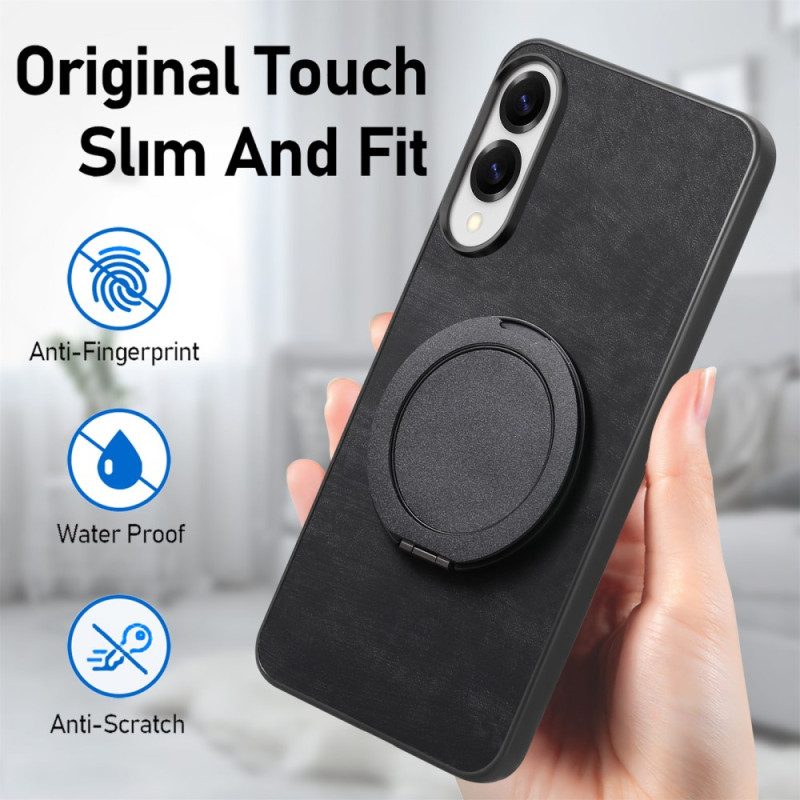 Skal Samsung Galaxy S25 5g Edge Mockaeffekt Med Roterande Stativ