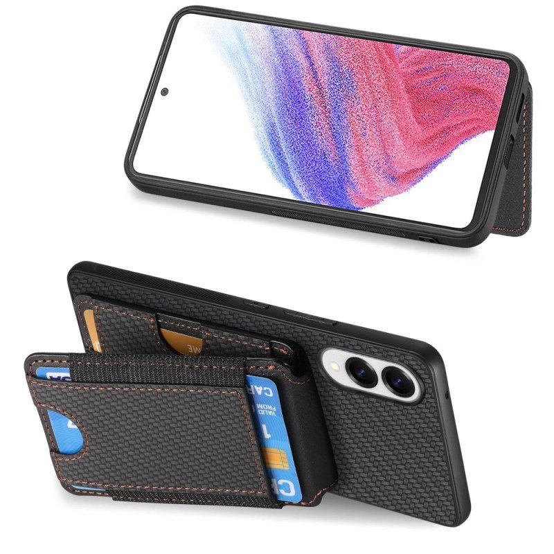Skal Samsung Galaxy S25 5g Edge Premium Korthållare Och Stativ I Kolfiber