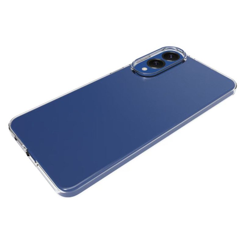 Skal Samsung Galaxy S25 5g Edge Telefonfodral Anti-fingeravtrycksskyddande Genomskinlig