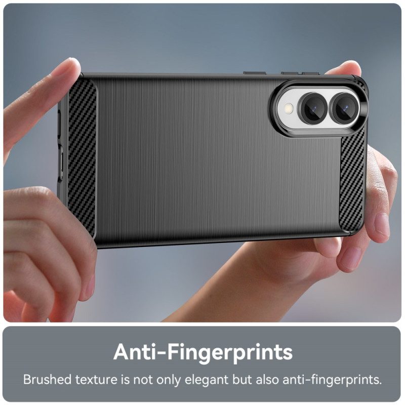 Skal Samsung Galaxy S25 5g Edge Telefonfodral Borstad Kolfiber
