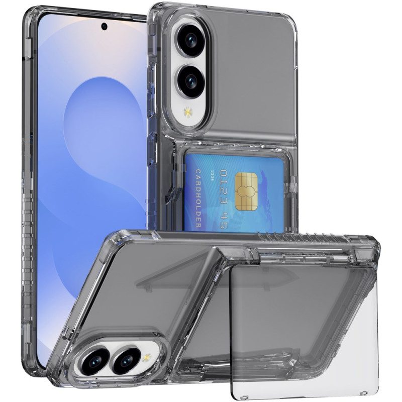 Skal Samsung Galaxy S25 5g Edge Telefonfodral Genomskinlig Och Korthållare