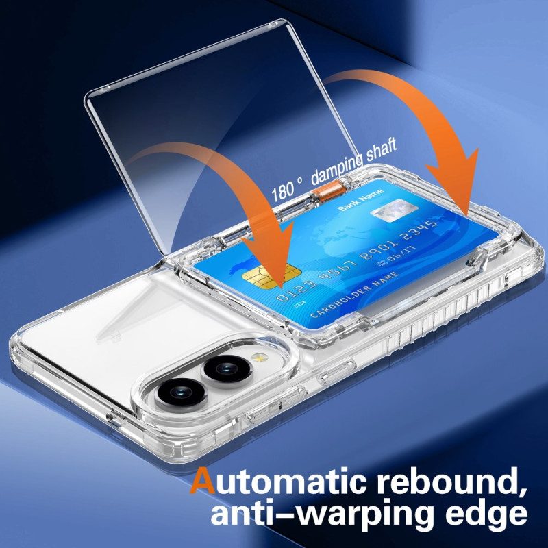 Skal Samsung Galaxy S25 5g Edge Telefonfodral Genomskinlig Och Korthållare