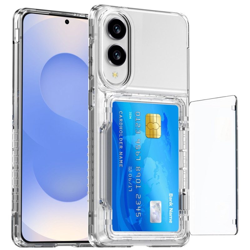 Skal Samsung Galaxy S25 5g Edge Telefonfodral Genomskinlig Och Korthållare