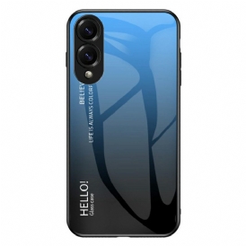 Skal Samsung Galaxy S25 5g Edge Telefonfodral Hello I Härdat Glas