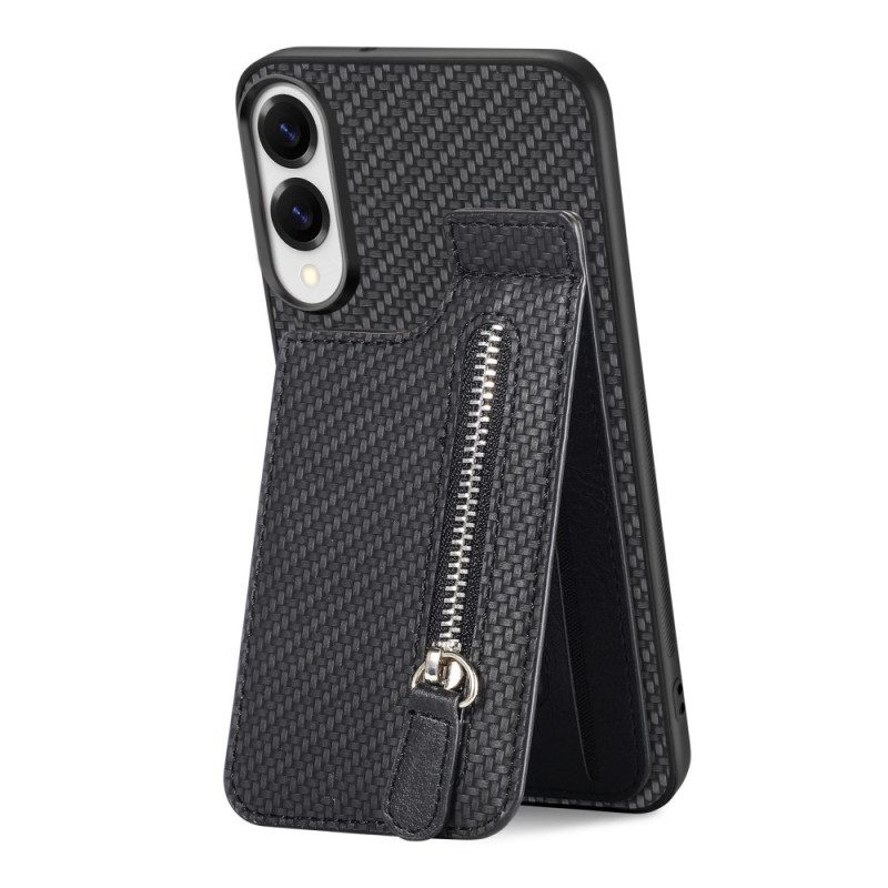 Skal Samsung Galaxy S25 5g Edge Telefonfodral Korthållare Och Myntväska I Kolfiber