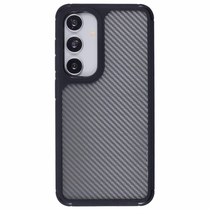 Skal Samsung Galaxy S25 5g Genomskinlig Kolfiberstruktur