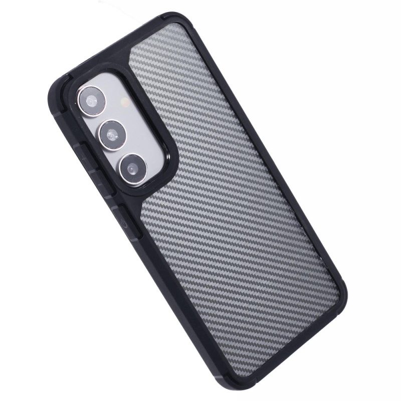 Skal Samsung Galaxy S25 5g Genomskinlig Kolfiberstruktur