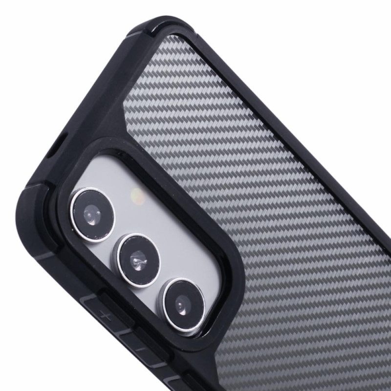 Skal Samsung Galaxy S25 5g Genomskinlig Kolfiberstruktur