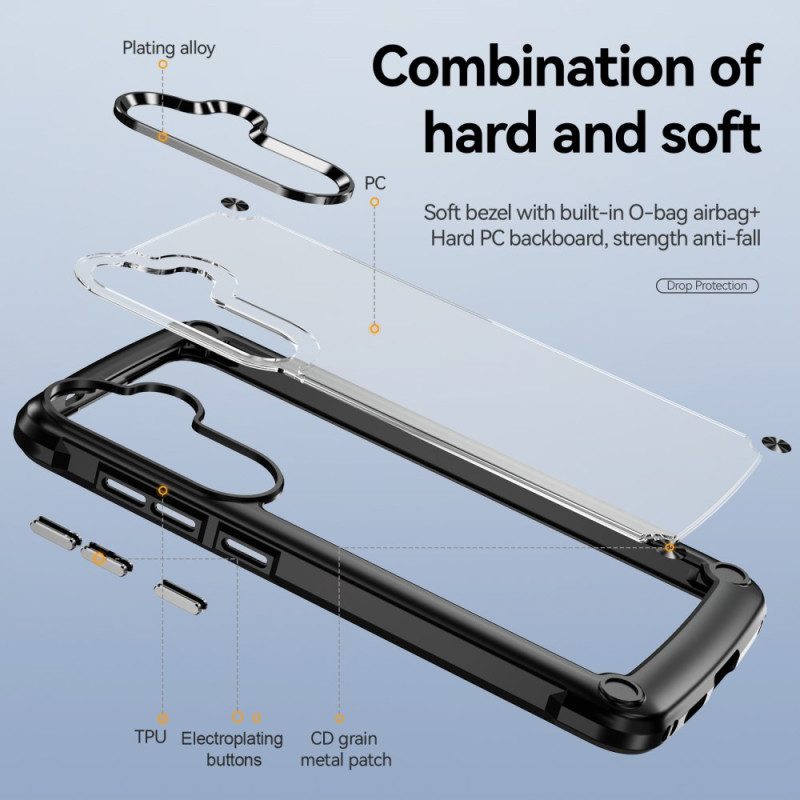 Skal Samsung Galaxy S25 5g Genomskinlig Med Silikonkanter