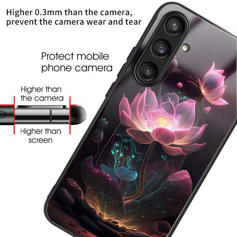 Skal Samsung Galaxy S25 5g Lotusmönster I Härdat Glas