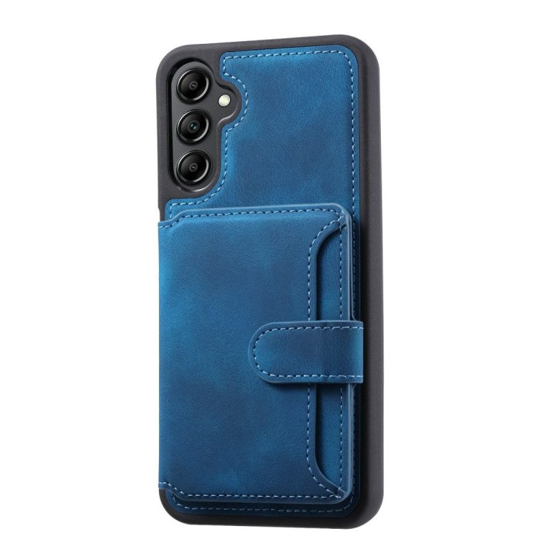 Skal Samsung Galaxy S25 5g Plånbok Med Mockaeffekt