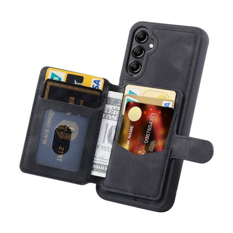Skal Samsung Galaxy S25 5g Plånbok Med Mockaeffekt