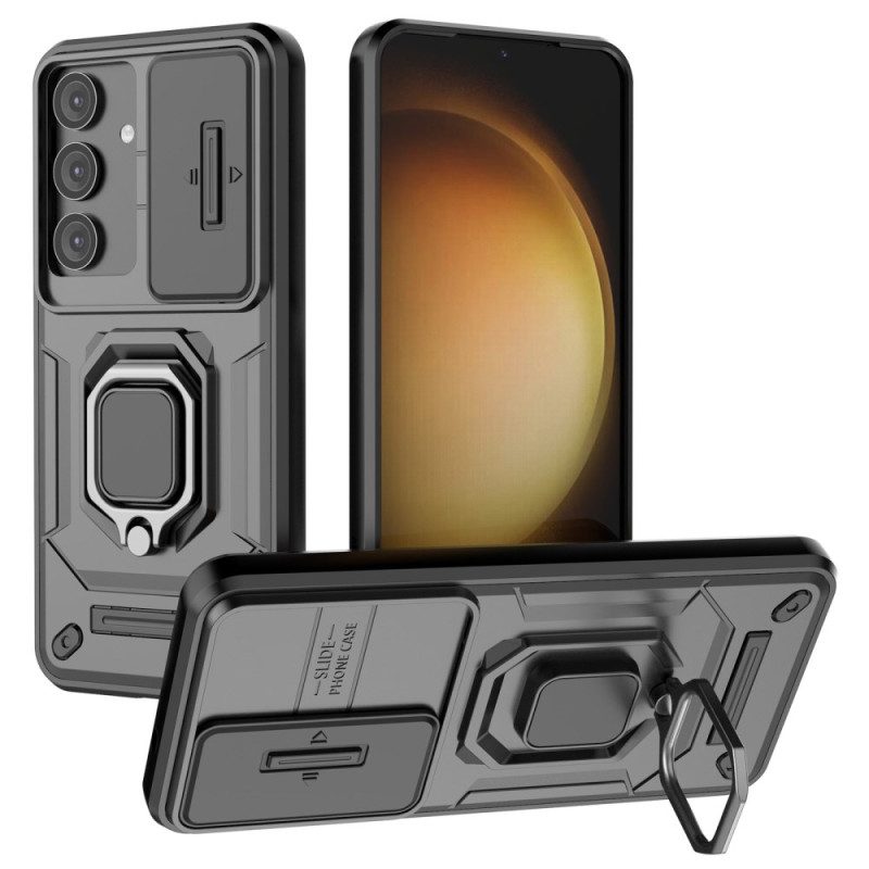 Skal Samsung Galaxy S25 5g Slitstarkt Ringfodral Med Kameraskydd