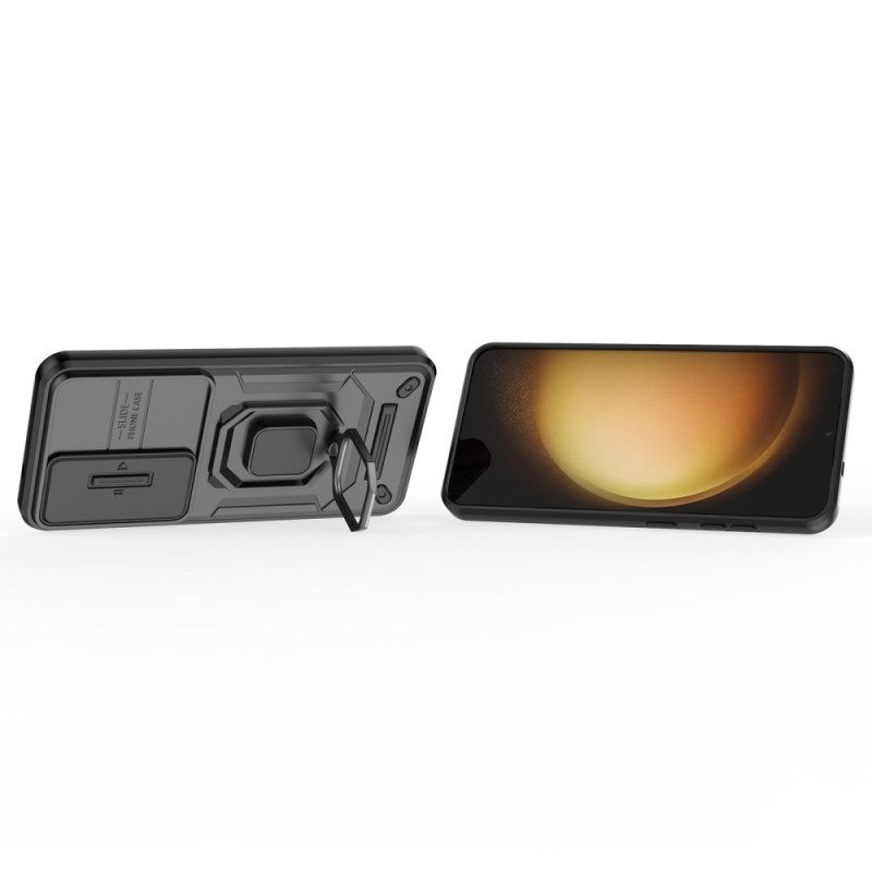 Skal Samsung Galaxy S25 5g Slitstarkt Ringfodral Med Kameraskydd