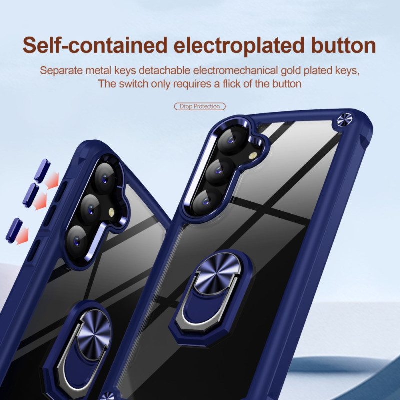 Skal Samsung Galaxy S25 5g Telefonfodral Genomskinlig Med Integrerat Stativ