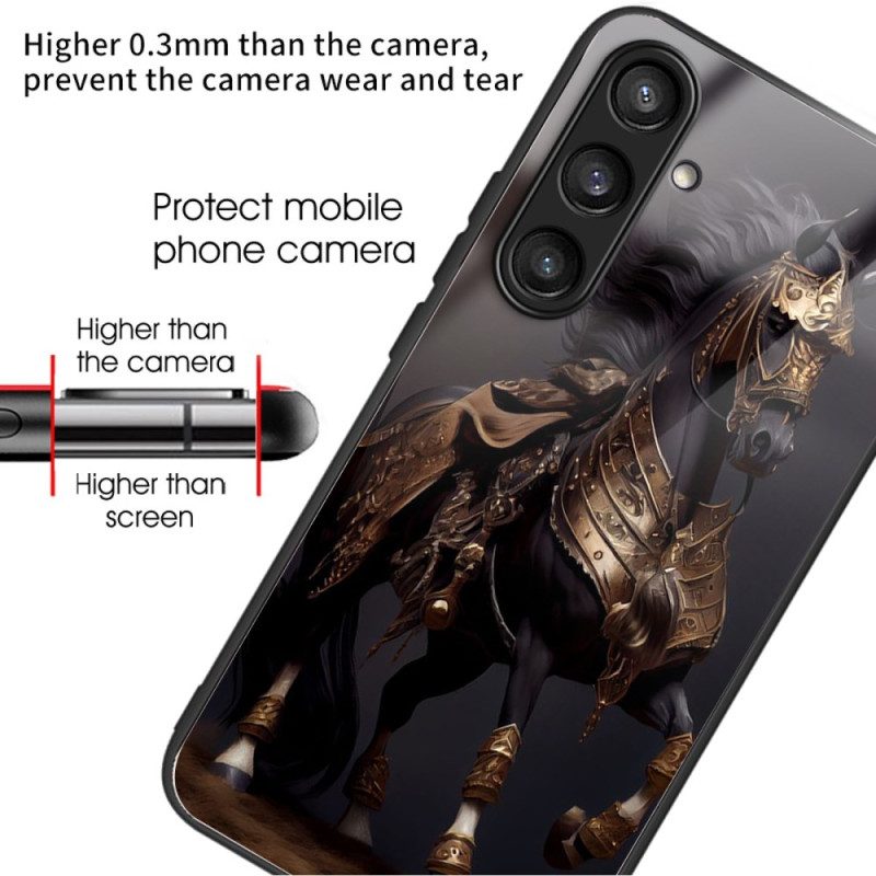 Skal Samsung Galaxy S25 5g Telefonfodral Häst I Härdat Glas