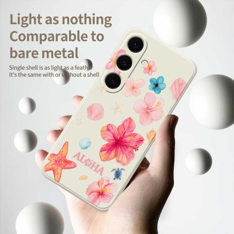 Skal Samsung Galaxy S25 Fe Blommig Silikon