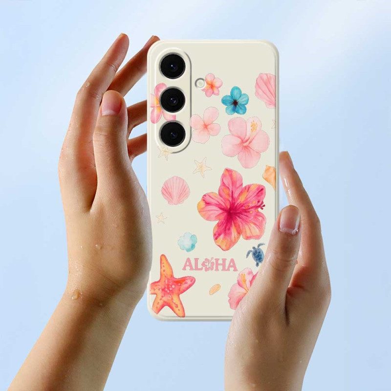 Skal Samsung Galaxy S25 Fe Blommig Silikon