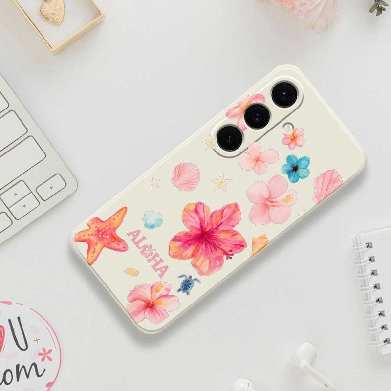 Skal Samsung Galaxy S25 Fe Blommig Silikon