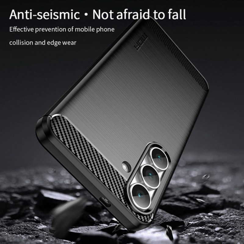 Skal Samsung Galaxy S25 Fe Borstad Kolfiber