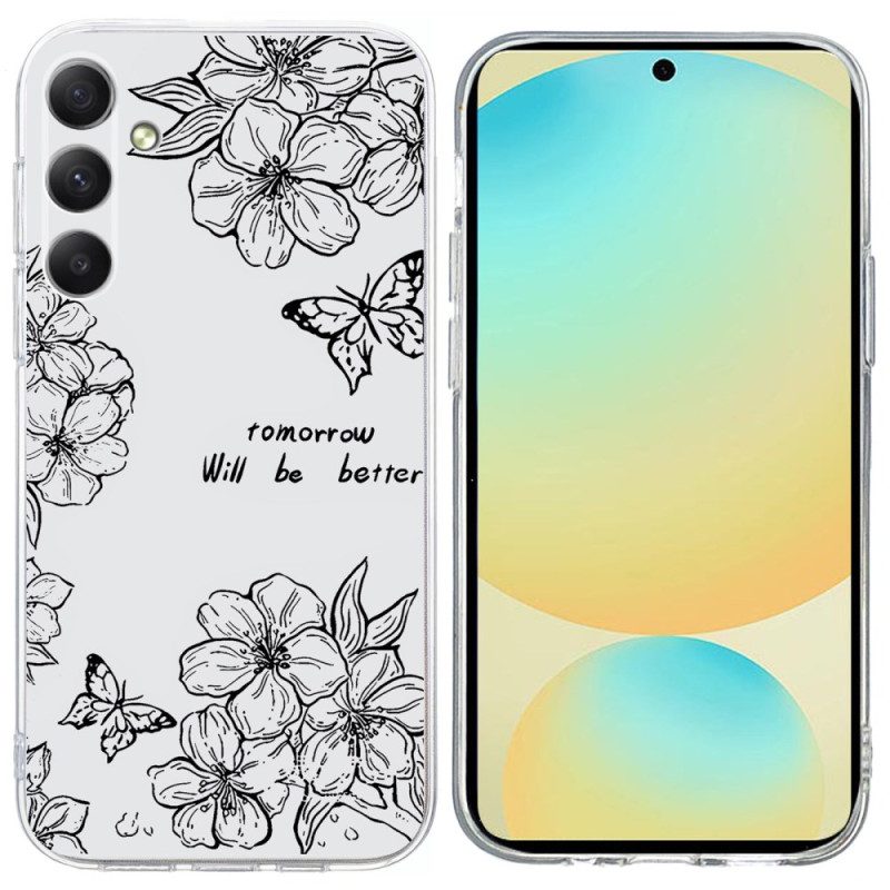 Skal Samsung Galaxy S25 Fe Fjärilar Och Blommor