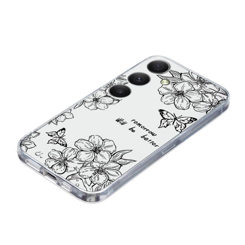 Skal Samsung Galaxy S25 Fe Fjärilar Och Blommor