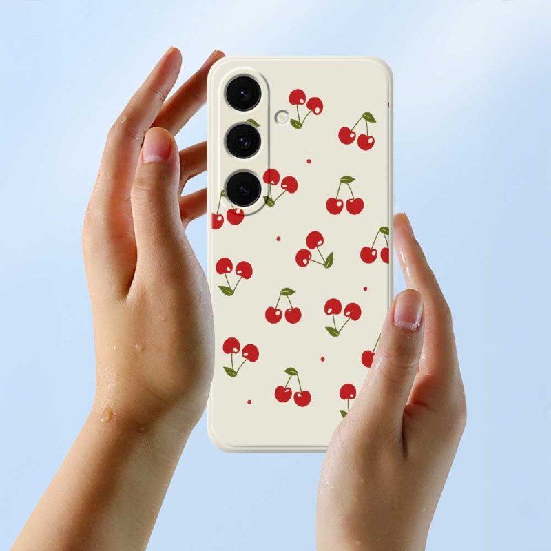 Skal Samsung Galaxy S25 Fe Körsbärssilikon
